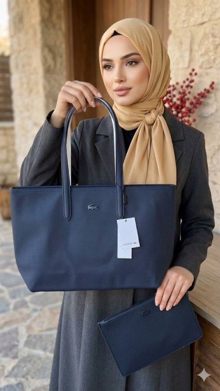 شنطة لاكوست دبل فيس / lacoste ماستر كواليتي بدون علبة