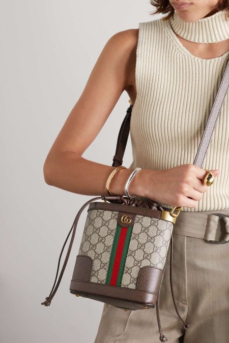 شنطة جوتشي / 752583Gucci mini Bucket اصدار محدود شامل علبة الشركة