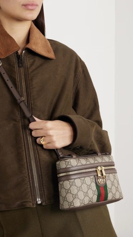 شنطة جوتشي / 816357Gucci Ophidia small vanity bag ماستر كواليتي شامل علبة