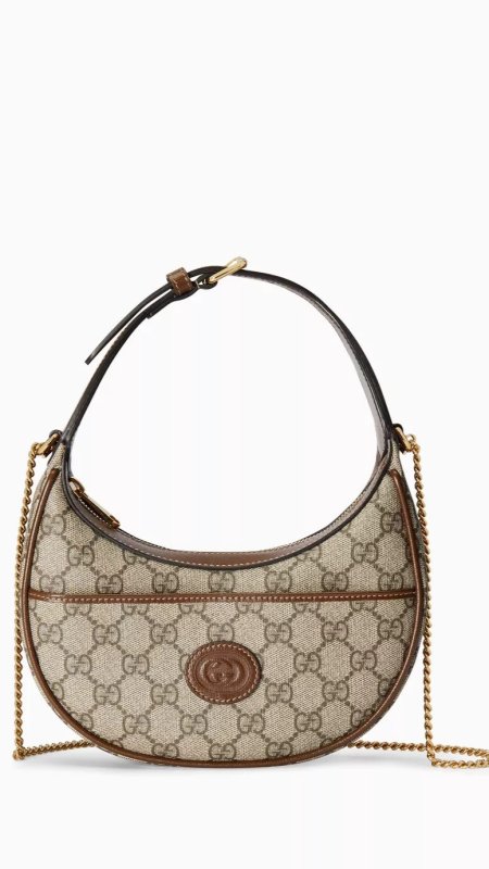 شنطة جوتشي / GUCCI GG half moon ماستر كواليتي مع علبة