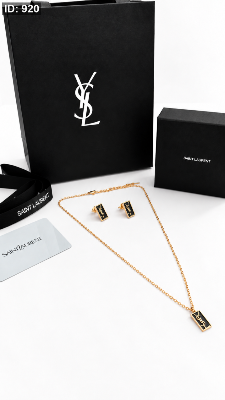 طقم اكسسوار YSL / سنسال مع حلق شامل الملحقات الاصلية 049