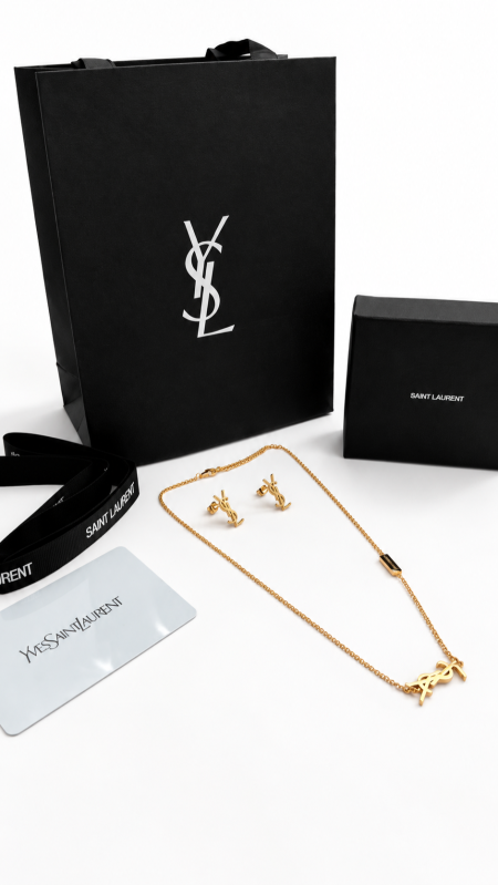 طقم اكسسوار YSL / سنسال مع حلق شامل الملحقات الاصلية 052