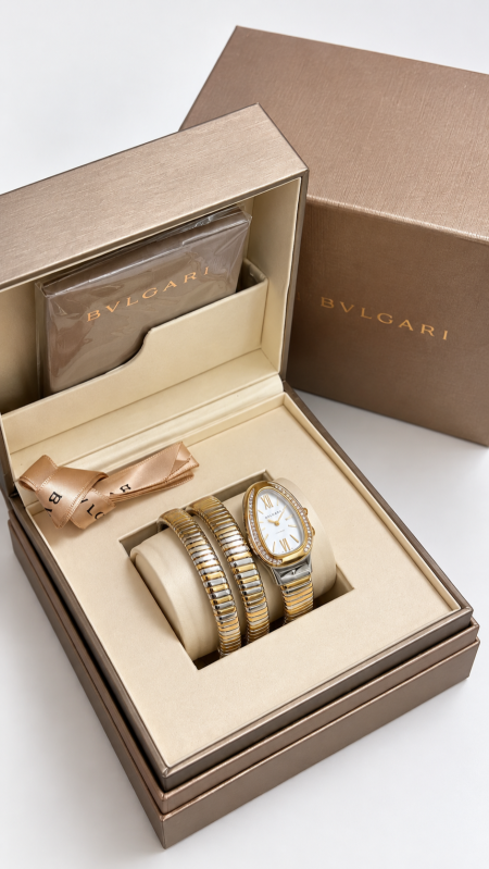 ساعة بولغاري / BVLGARI شامل العلبة وكيس الشركة