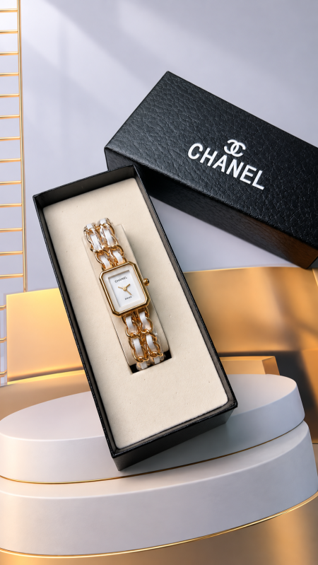 ساعة شانيل / CHANEL  شامل علبة الشركة وكيس